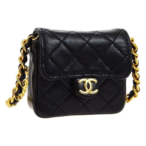 black small chanel|chanel small purse with chain.